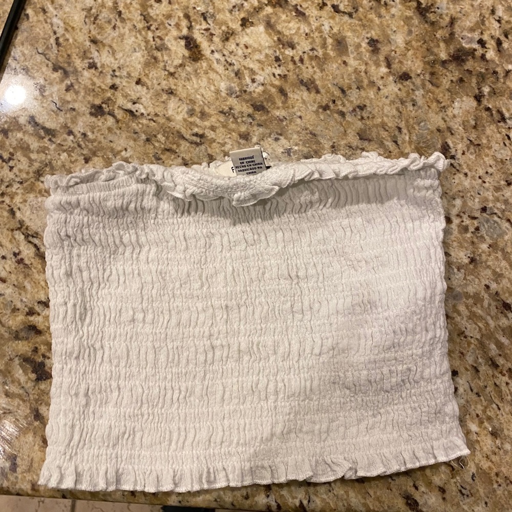 Forever 21 white tube top